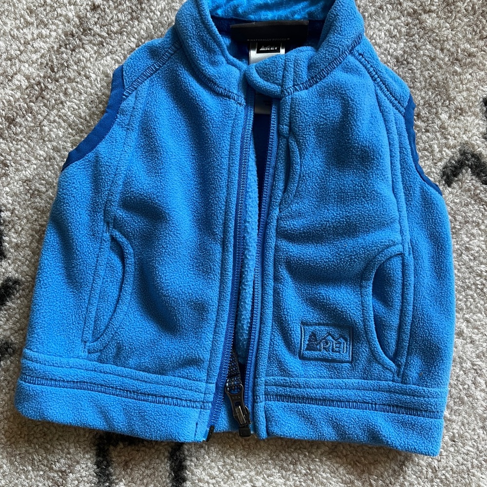 REI Kids Blue Fleece Vest